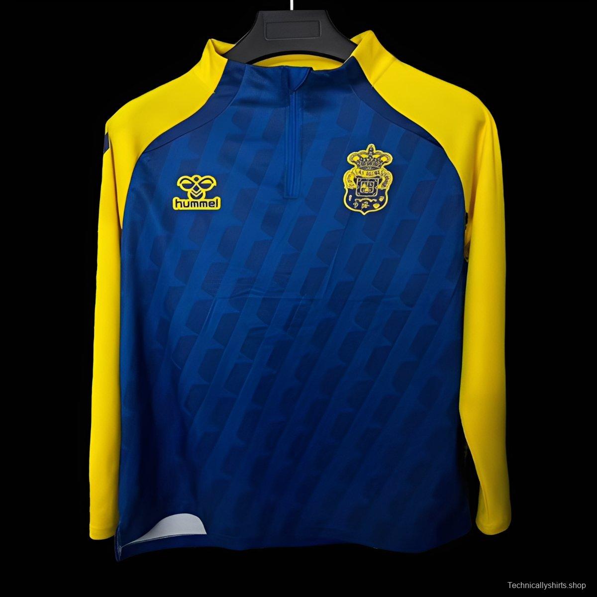 25/26 Las Palmas Half Zipper Yellow/Blue Jacket