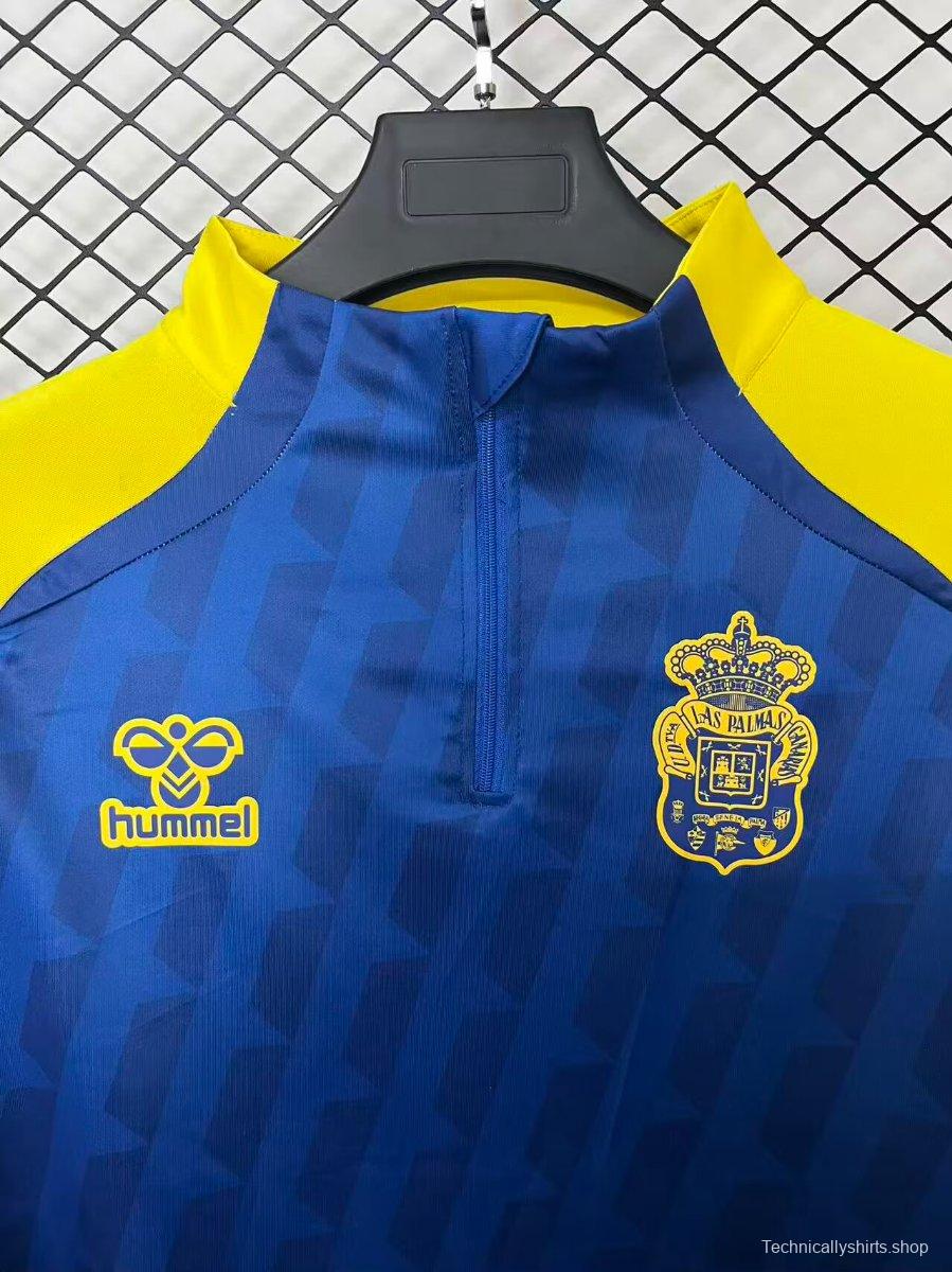 25/26 Las Palmas Half Zipper Yellow/Blue Jacket