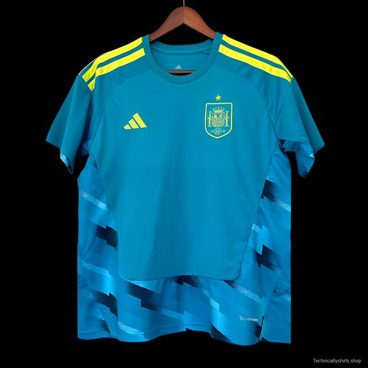 2026 Spain Blue Goalkeeper Jersey