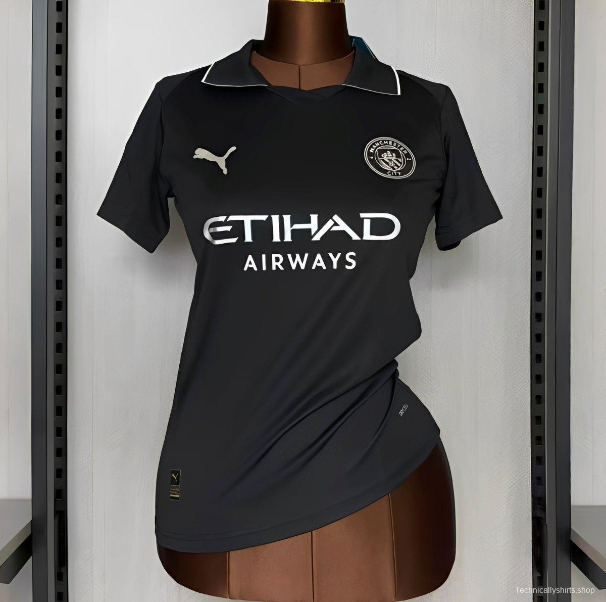 25/26 Women Manchester City Black Jersey