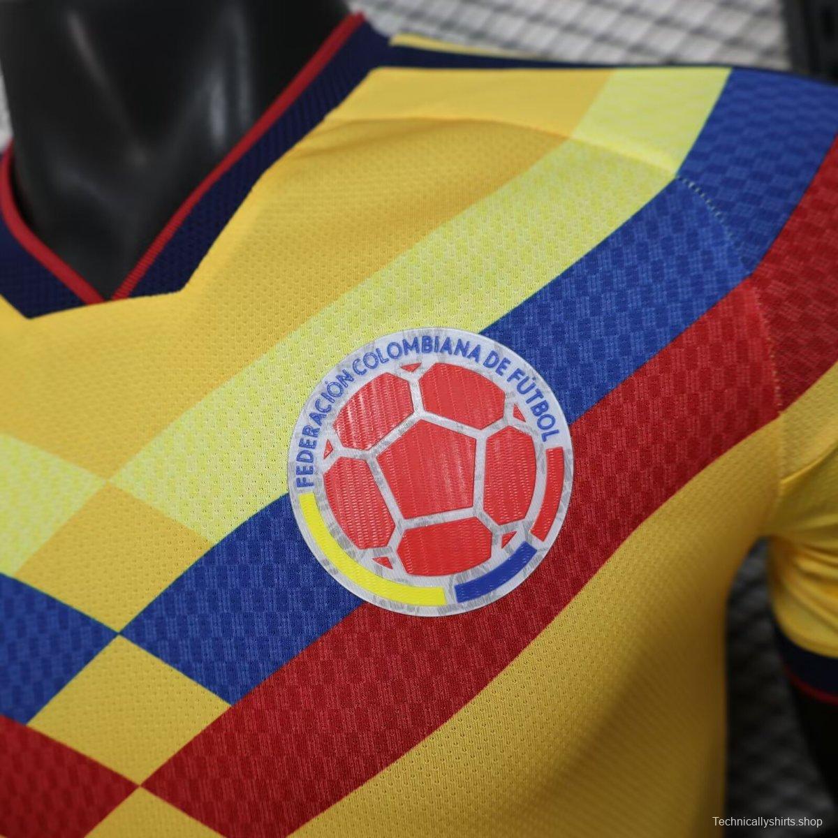 Player Version 2026 Colombia Yellow Pre-Match Jersey