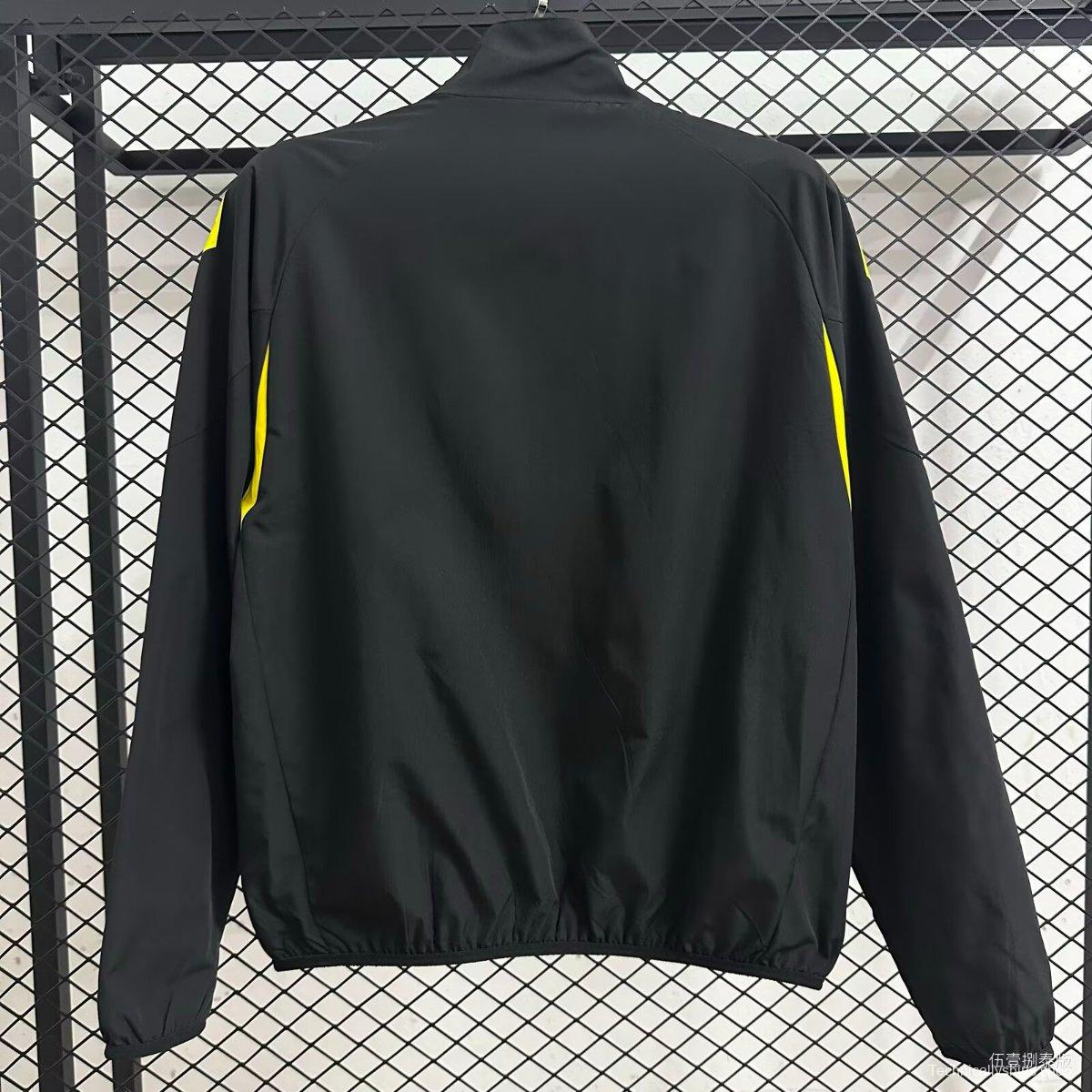 25/26 Fenerbahce Black Full Zipper Windbreaker