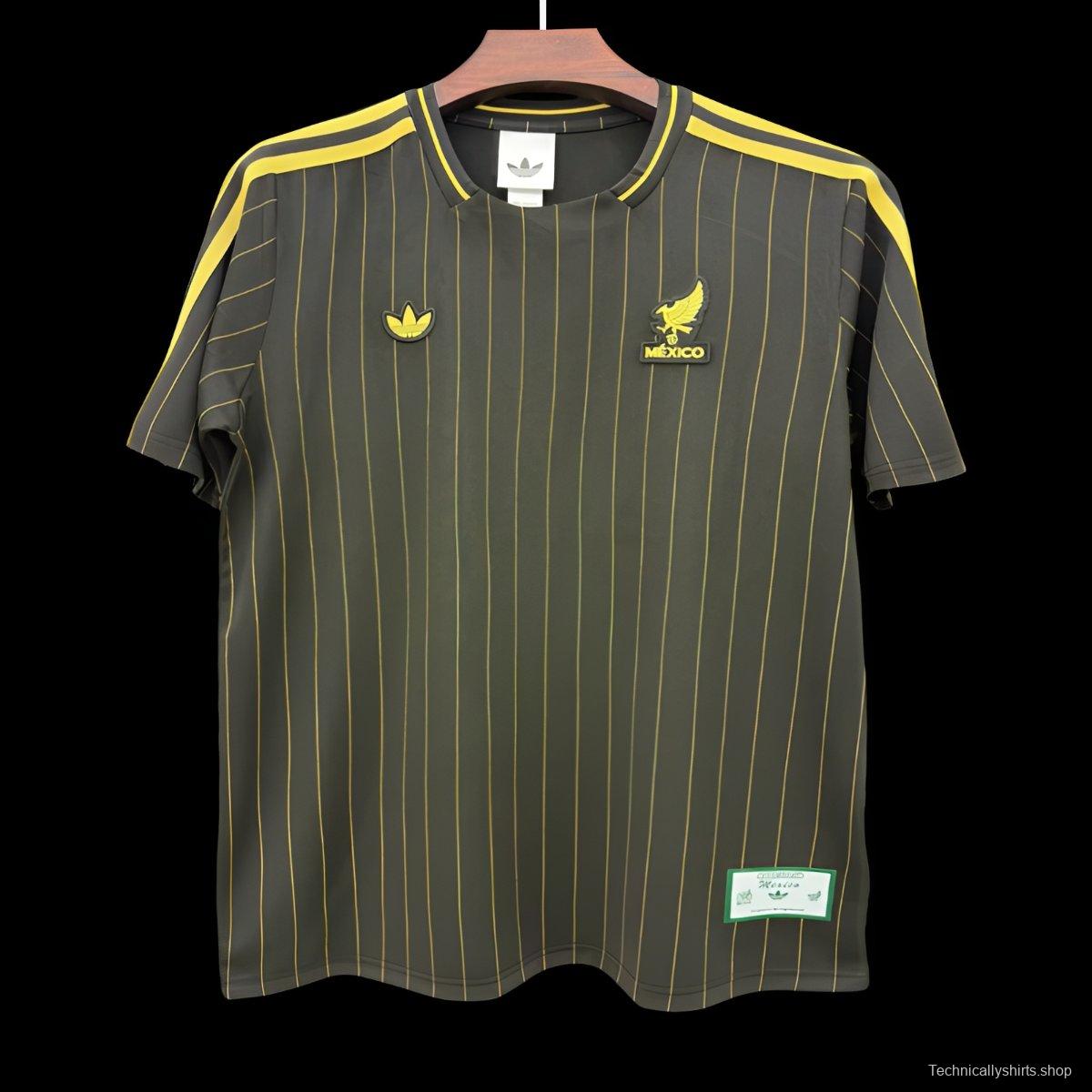 2026 Mexico Adidas Terrace Icons Dark Green Jersey