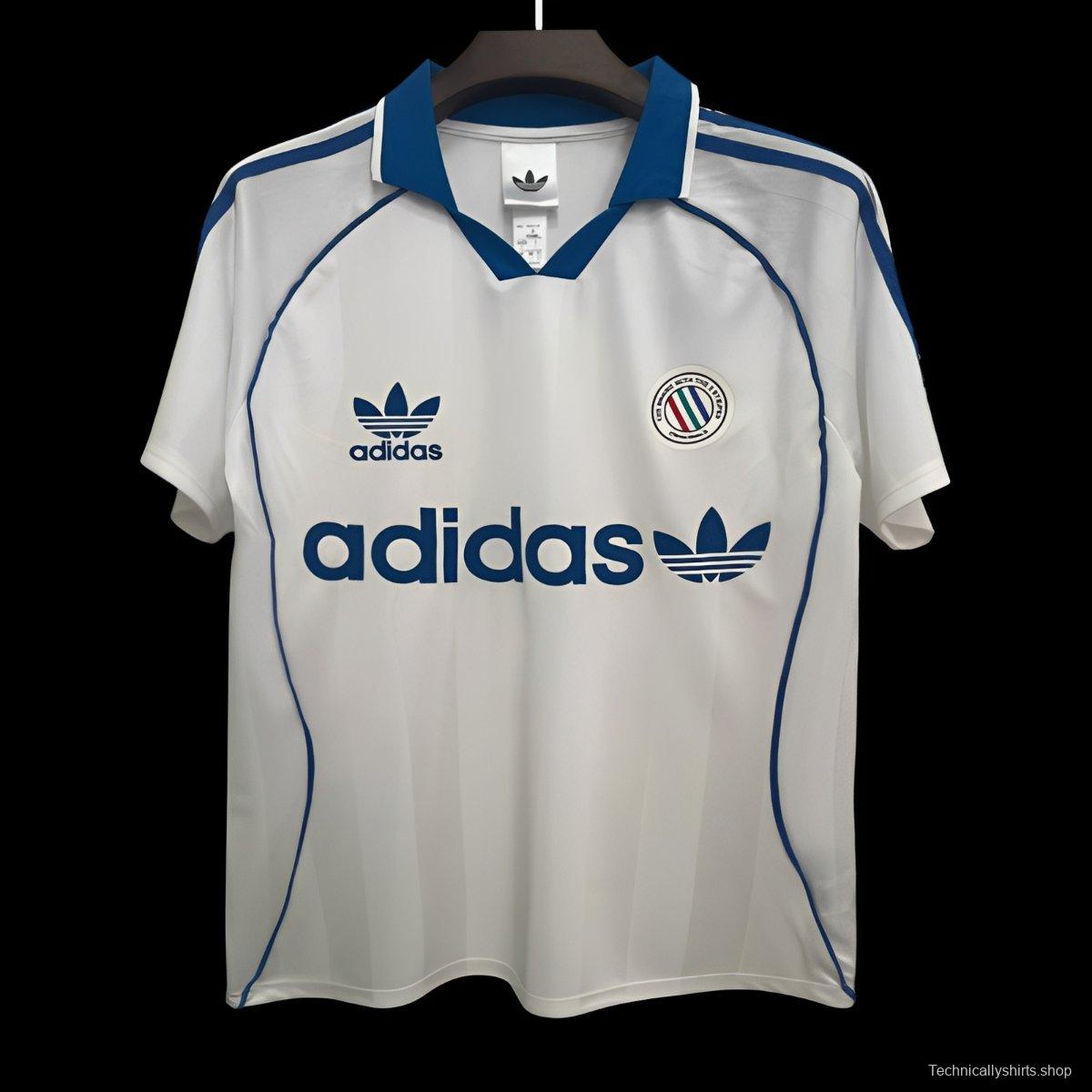 2026 Adidas Original Classic Three Stripes White Jersey