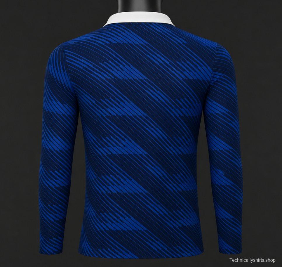 Player Version 2026 France Home Long Sleeve Jersey