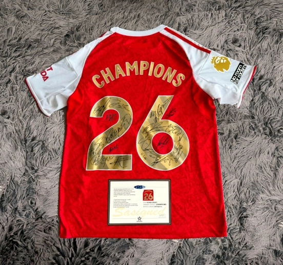 Arsenal Champions 25/26 Signed Shirt