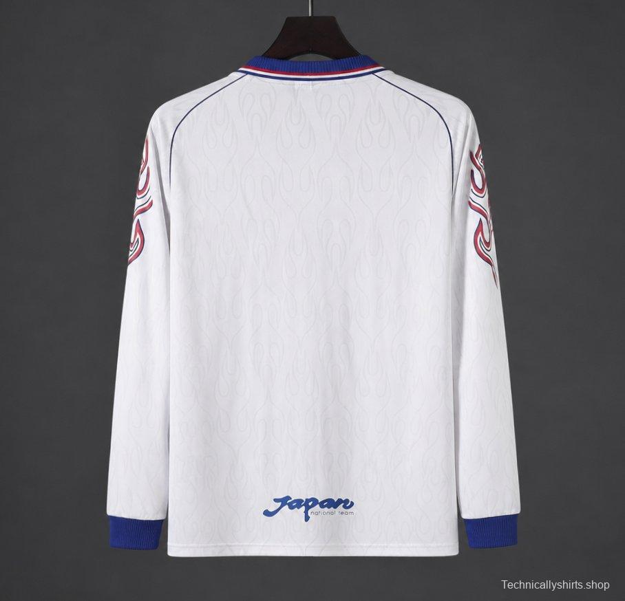 Retro 1998 Japan White Long Sleeve Jersey