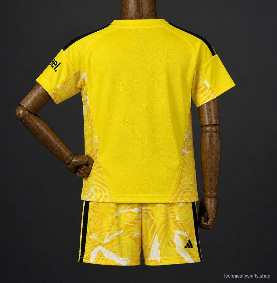 26/27 Kids Arsenal Goalkeeper Yellow/White Jersey