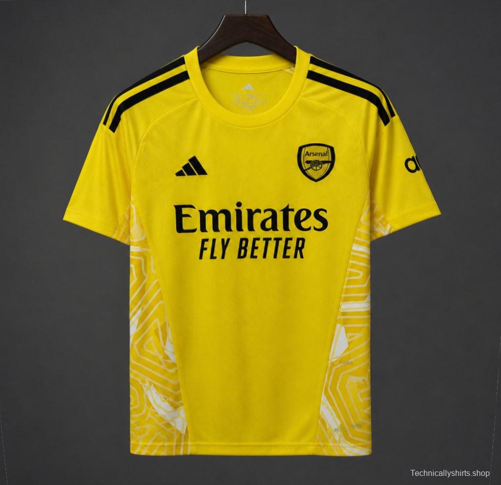 26/27 Arsenal Goalkeeper Yellow/White Jersey