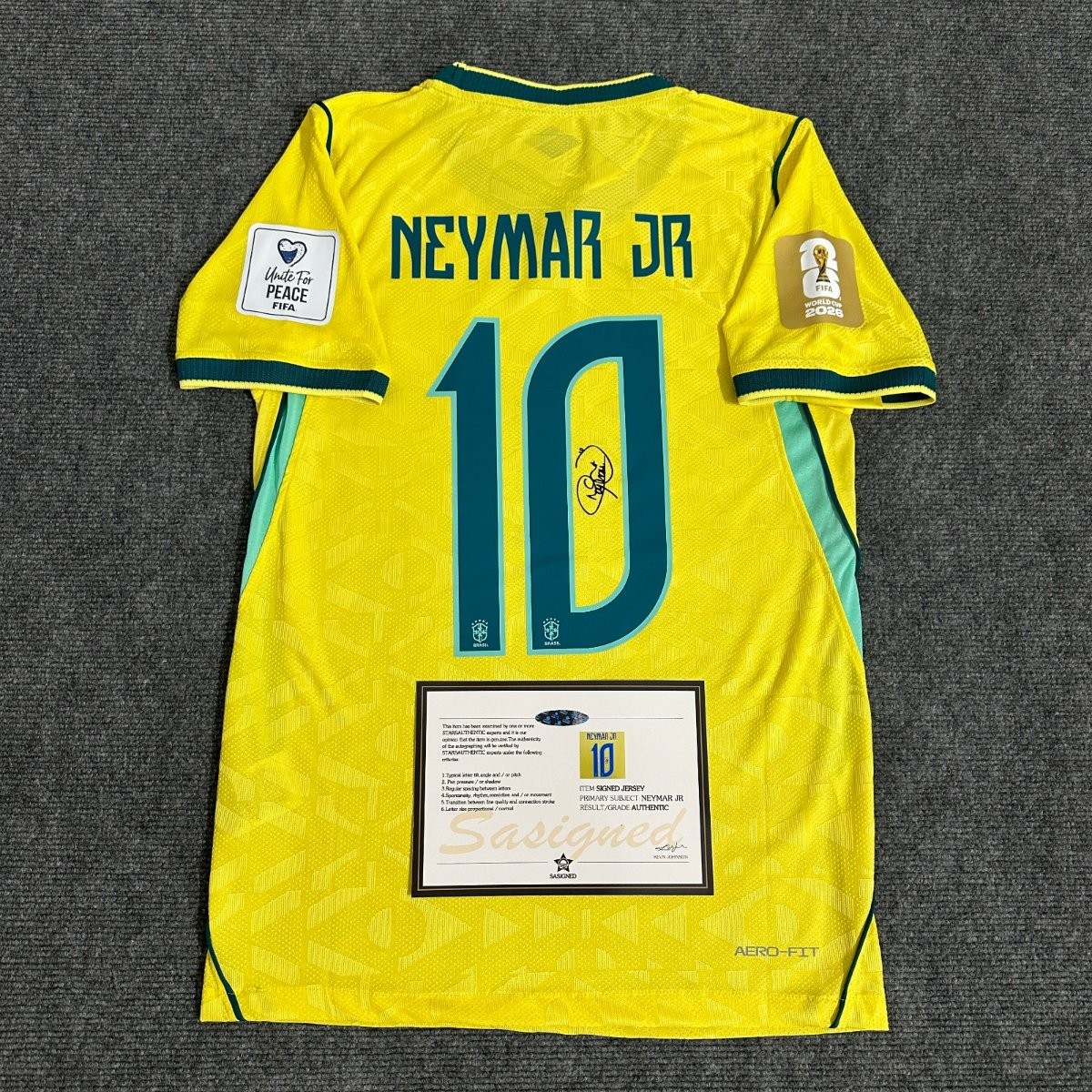 Neymar 2026 World Cup Signed Shirt
