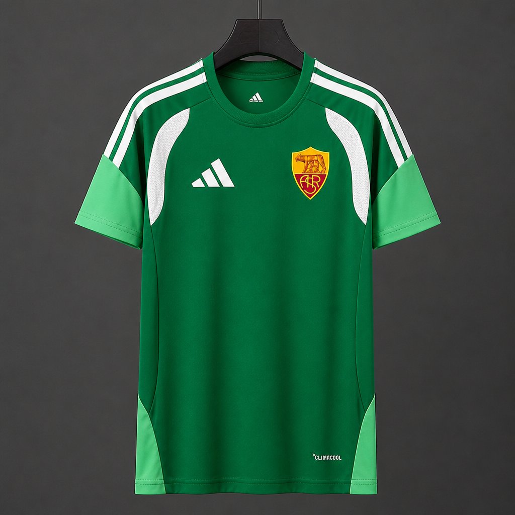 26/27 AS Roma Green Training Jersey