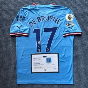 Kevin De Bruyne Signature Shirt + COA 22/23