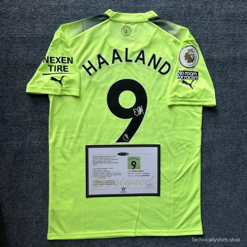 HAALAND AWAY 22/23 SIGNATURE + COA