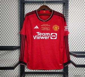 Manchester United FA CUP Final 23/24 Home + Full Match Patch LONG SLEEVES