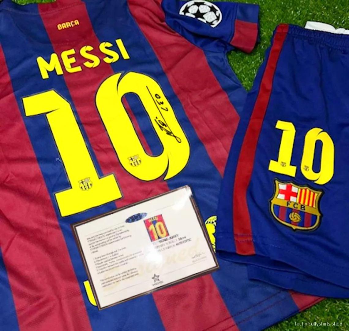 messi 14/15 signed